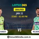 Bet on Big Bash League 2024-25: Sydney Thunder vs Melbourne Stars at Lotus365