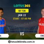 India vs England T20 Series Opener: Bet Smarter with Lotus365 Tips