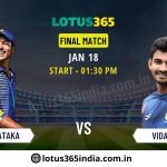 Epic Finale: Karnataka vs. Vidarbha – Who Will Lift the Trophy?